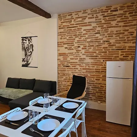 L'etage De L'aristide Proche Gare Parking Facile Montauban